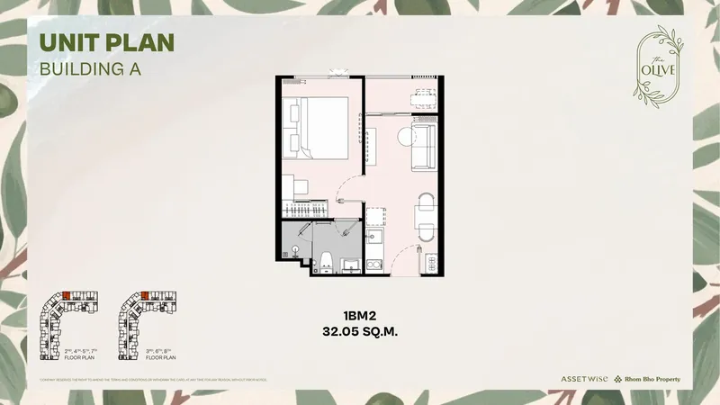 Exact layout of units A211 (type 1BM2) — The Title Olive