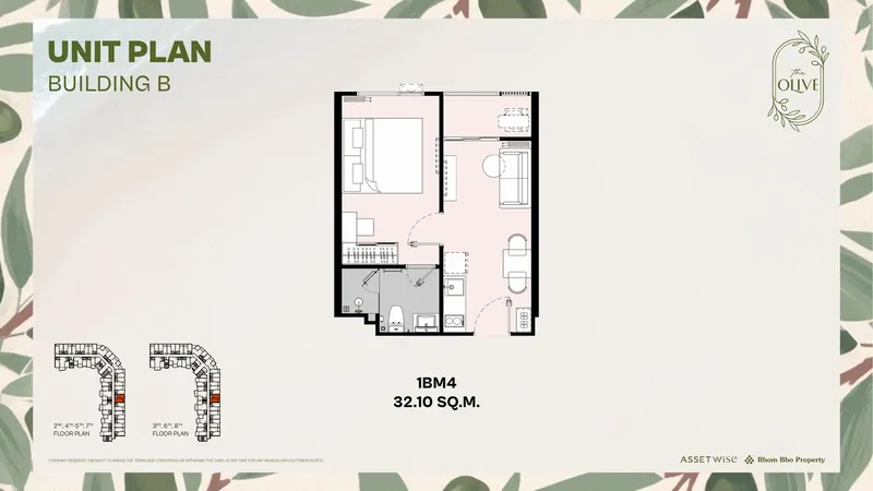 Exact layout of units B714 (type 1BM4) — The Title Olive