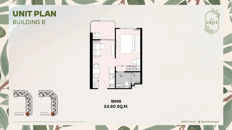 Exact layout of units B419 (type 1BM6) — The Title Olive