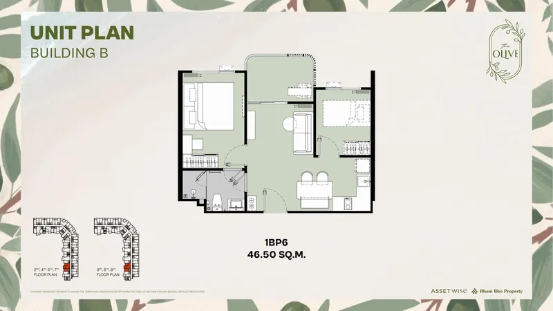 Exact layout of units B520 (type 1BP6) — The Title Olive