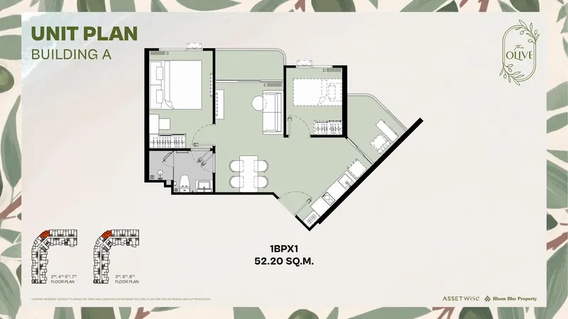 Exact layout of units A710 (type 1BPX1) — The Title Olive