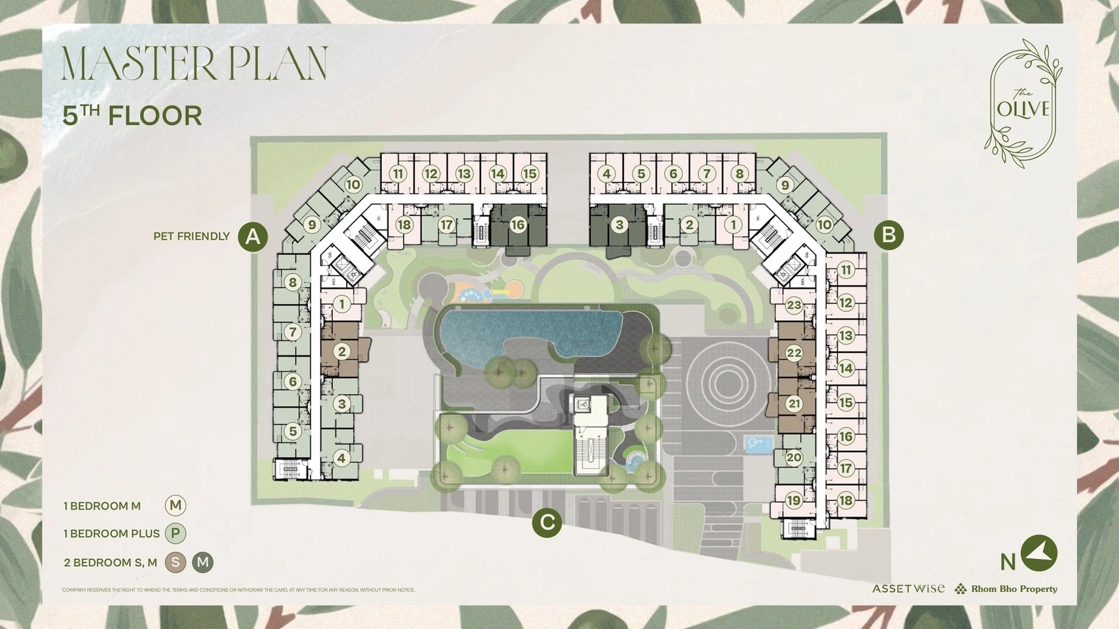 Master plan, level 6 — building B