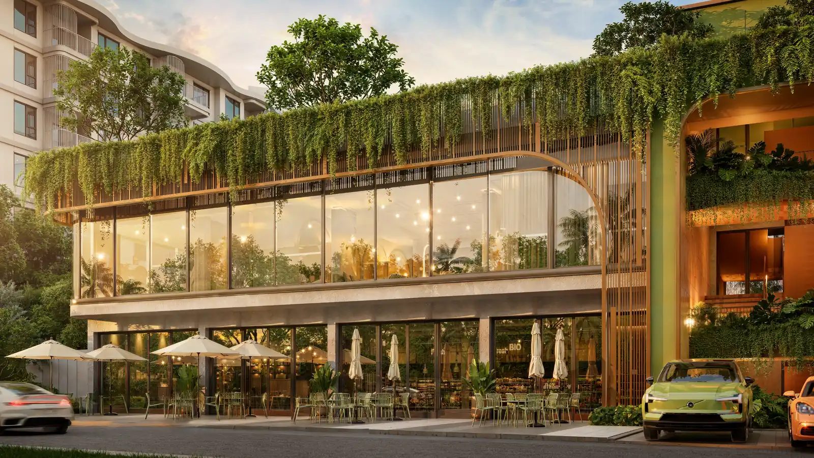 The Title Olive — clubhouse, café terrace