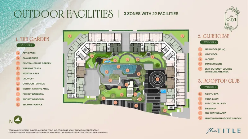 Outdoor facilities map