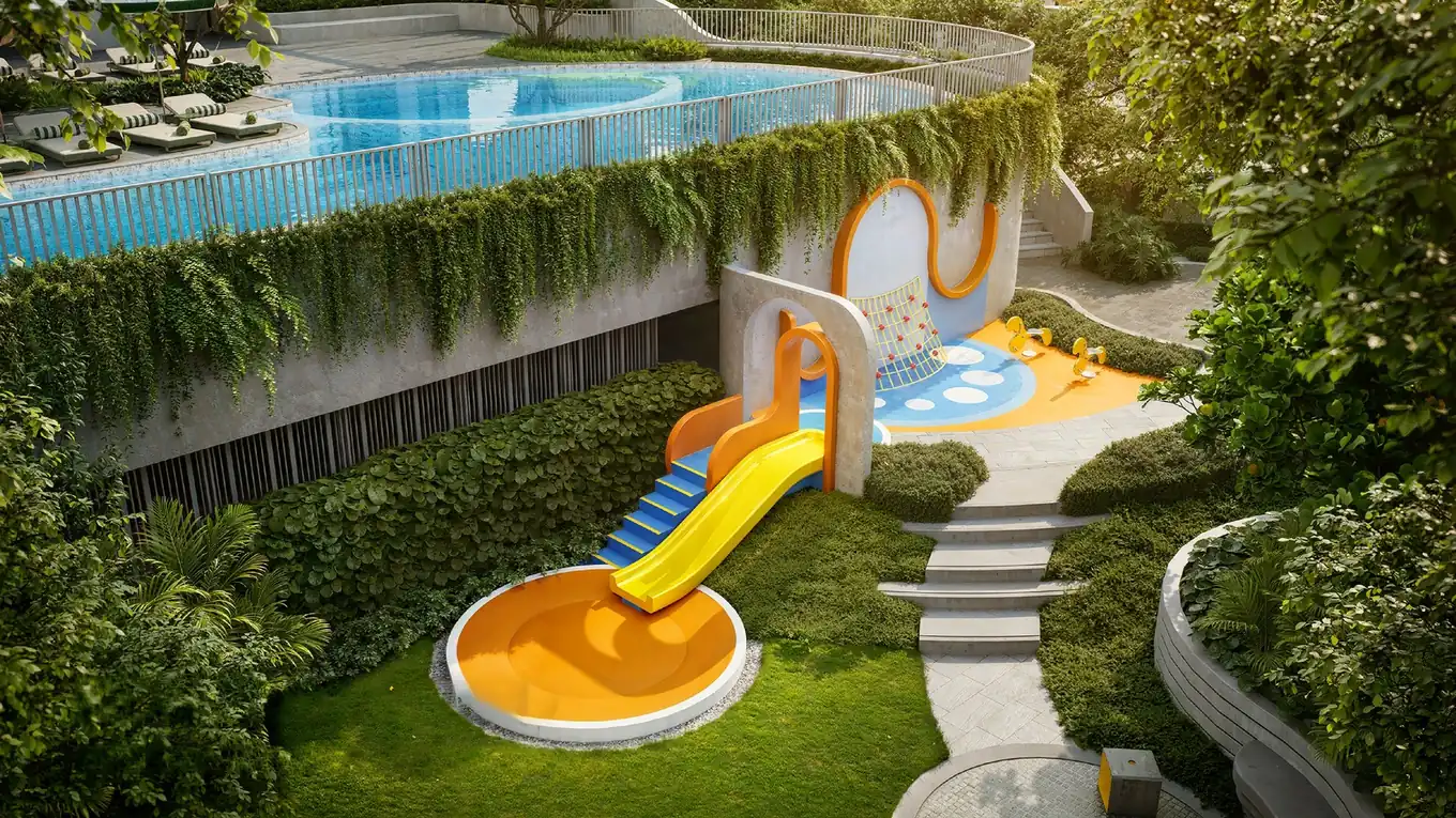 The Title Olive — kids' water park, slides