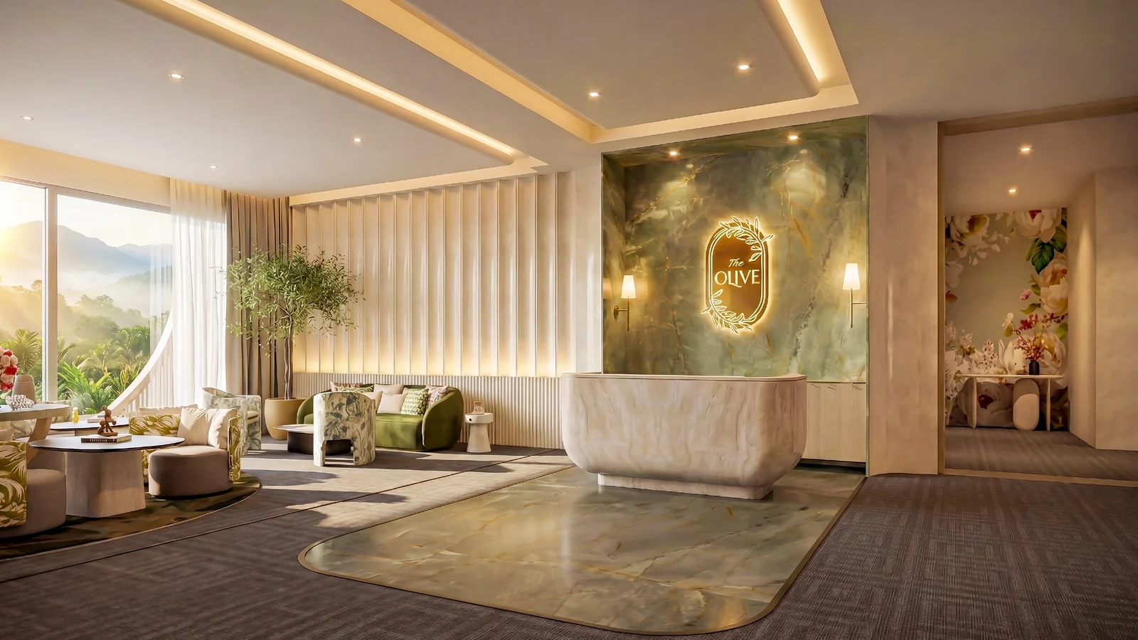 The Title Olive — spa reception
