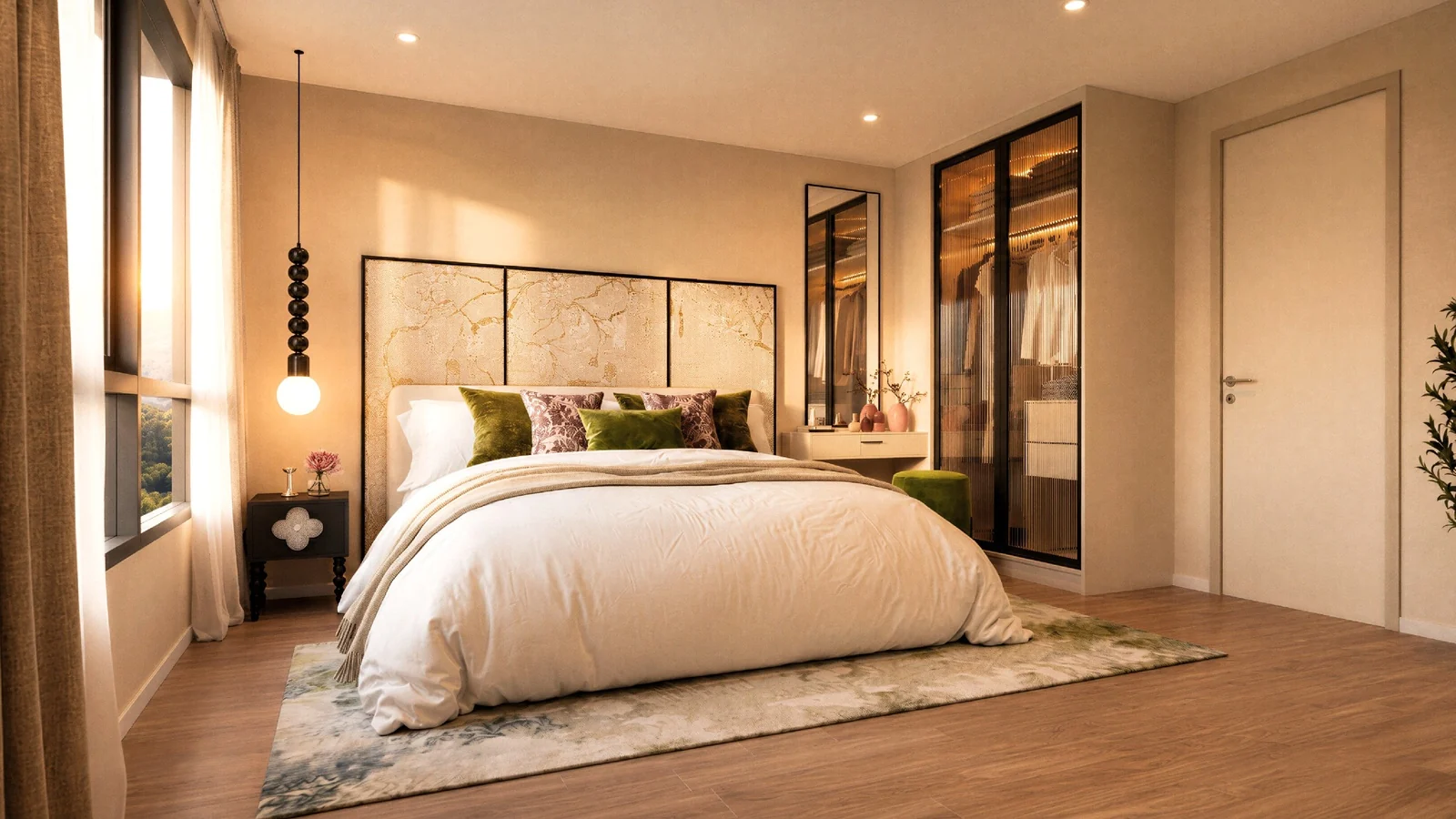 The Title Olive — interior: bedroom