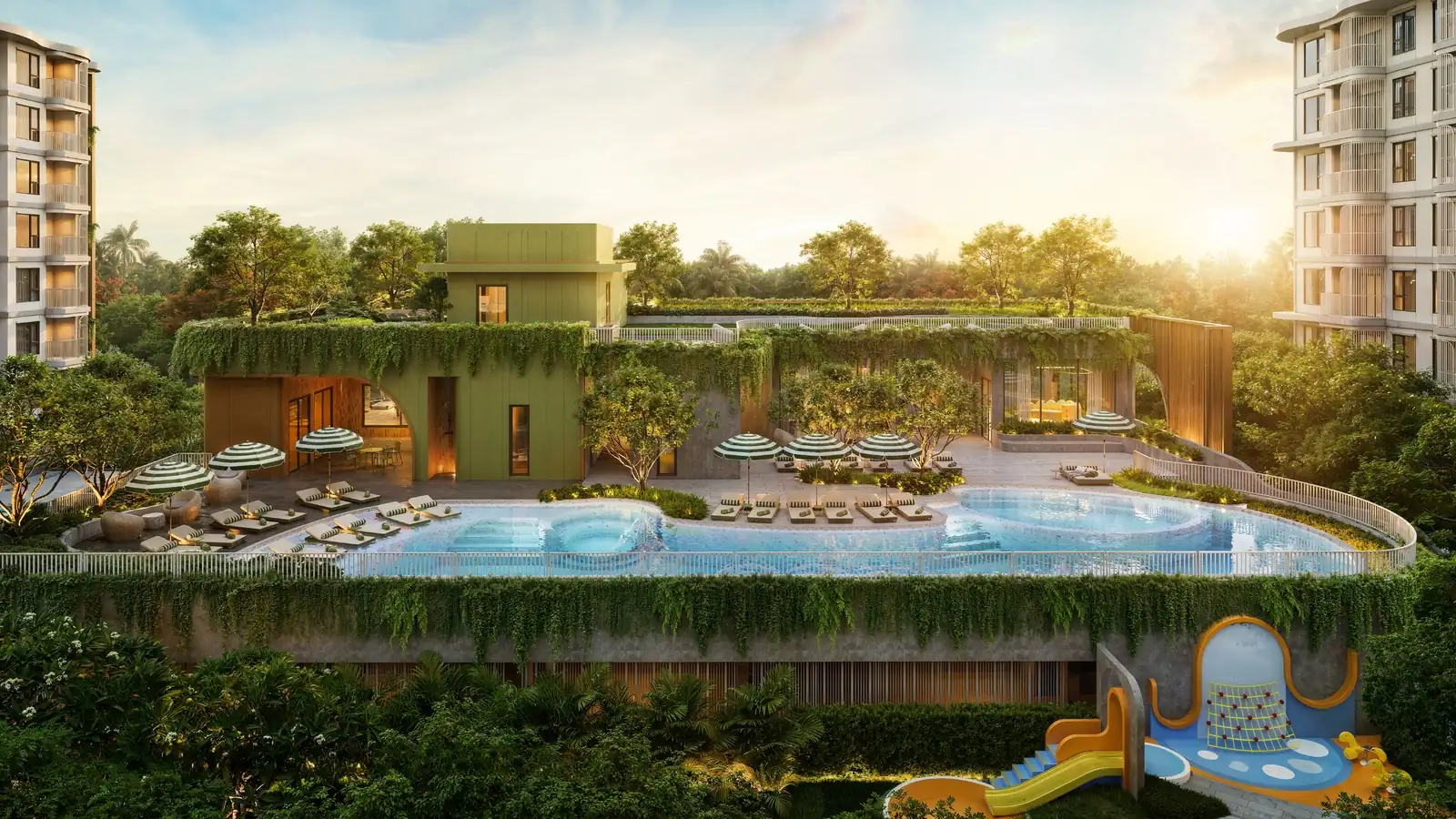 The Title Olive — rooftop pool, lounge